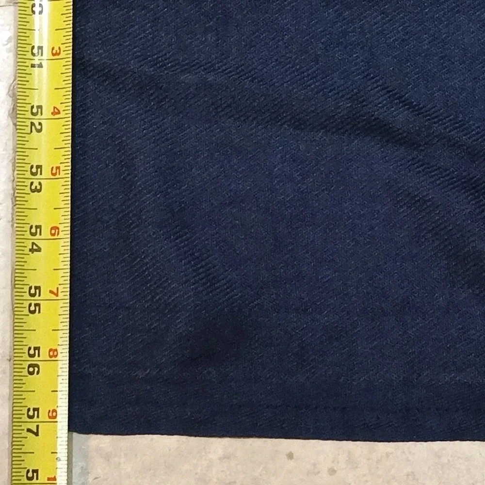 Y2K United Airlines Navy Blue Economy Inflight Travel Throw Blanket Poly 57x36